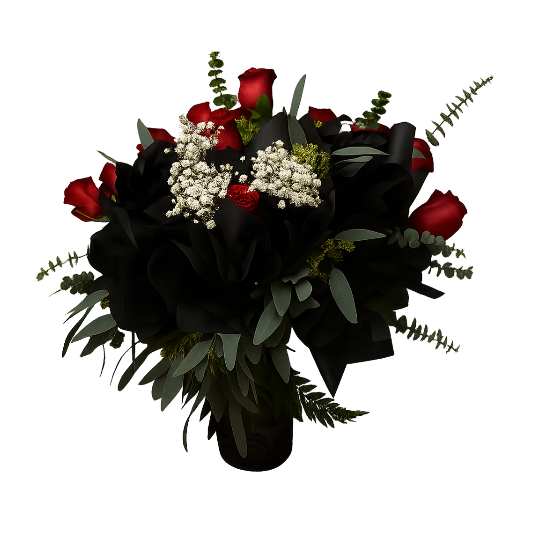 Dozen Roses Noir